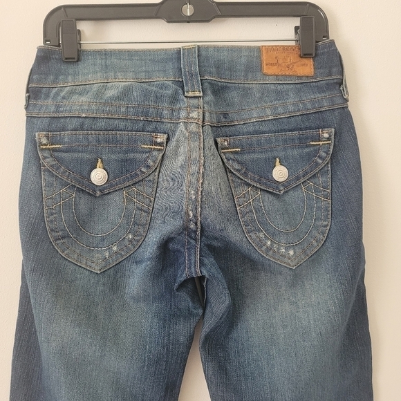 True Religion Low Rise Straight Leg Jeans Size 27 - Picture 8 of 14